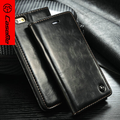 

Luxury Original CaseMe Leather Magnet Flip Case For iPhone 6 6s Unique Magnet Design case For iPhone6 6S 4.7 " with free gift