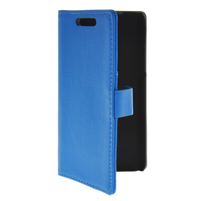 

MOONCASE Slim Leather Flip Wallet Card Pouch with Kickstand Shell Back Case Cover for HTC Desire 700 Blue