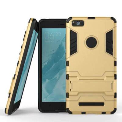 

For Xiaomi Mi4i Mi 4i 4C M4i Hard Silicone+PC Hybrid Iron Man Combo Armor Shield 3D Case For Xiaomi 4C Stand Back Cover Housing