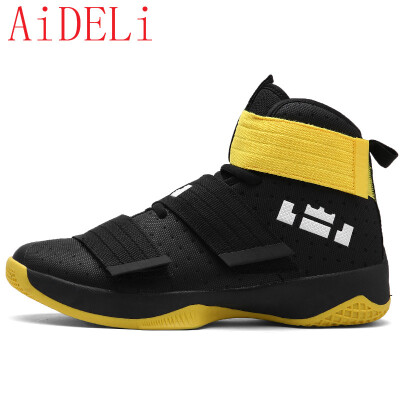 

AiDELi Couple models breathable camouflage basketball shoes non-slip wear rubber bottom shoes