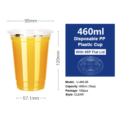 

Free Shipping 12oz-22oz Clear Plastic PP Cups with Dome & Flat Lids for Juice Tea Milk Iced Coffee Bubble Boba Smoothie 100pcs