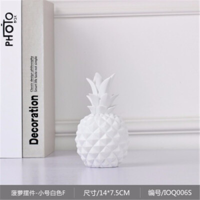 

Nordic ins resin pineapple Piggy Bank figurines bedroom personality decoration living room TV cabinet decorative ornaments