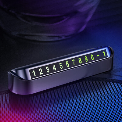 

Baseus Temporary Car Parking Card For BMW Nissan Telephone Number Plate Luminous Hidden Parking Notification Card Paste type