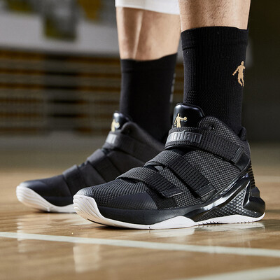 

Jordan basketball shoes mens high wear wear shock absorption breathable sports shoes boots men XM3580106 black new gold 44
