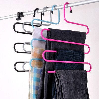 

Melody creative pants rack S-type magic hanger pants clip wrought iron hangers hanging clothes rack fashion creative simple