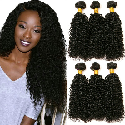 

CLAROLAIR Hair Good Quality 7A Unprocessed Brazilian Kinky Curly Virgin Human Hair 3Bundles Weave Top Selling Virgin Brazilian Kin