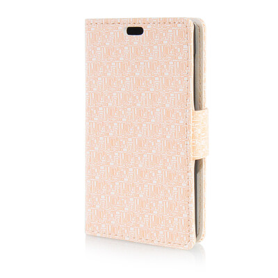

MOONCASE Leather Side Flip Wallet Card Slot Pouch Stand Shell Back ЧЕХОЛ ДЛЯ Microsoft Lumia 435 Beige