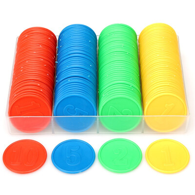 

Huasheng double-sided digital chip mahjong dedicated 160-piece diameter 38mm four-currency four-color equipment (small face value 1,2,5,10