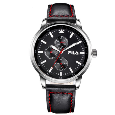 

FILA (FILA) смотреть бизнес простой мужской смотреть три кожаный ремень кварцевые мужские часы FLM38-771-001