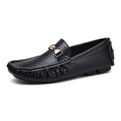 

Summer Breathable Men Casual Shoes Fashion Male Shoes High Quality Men Genuine Leather Shoes Slip On Men Leather Loafers