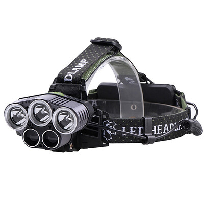 

Blue light white USB 5 led headlamp head lamp headlight CREEXM  T6 Q5 15000 lumens powerful led flashlight head torch lamp