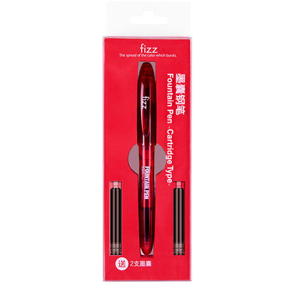 

Fizz F Flip Pen Transparent Sheet Metal Pen Ink Pen Gift sac Orange FZ441001D-C
