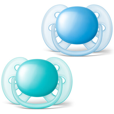 

Philips AVENT UK imports AVENT macaron pacifier 6-18 months dark blue pair skin texture SCF21222