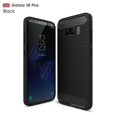 

Goowiiz Phone Case For Samsung Galaxy S8S8 Plus Fashion Slim Carbon Fiber TPU Soft Silicone Prevent falling