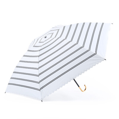 

IDREAMY summer Korean version of the hook small fresh umbrella female ultra light folding umbrella umbrella sun umbrella 32310 white