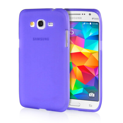 

MOONCASE Transparent Soft Flexible Silicone Gel TPU Skin Shell Back Case Cover for Samsung Galaxy Grand Prime G530 Purple