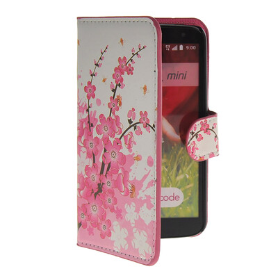 

MOONCASE Plum flower style Leather Side Flip Wallet Card Slot Stand Pouch чехол для LG G2 Mini