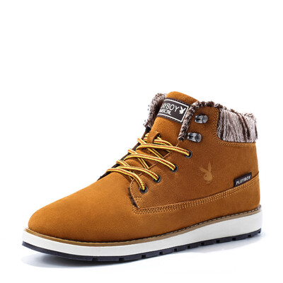 

PLAYBOY brandAutumn&Winter NewCasual bootsWarm retention with sedue&cottonMens shoes