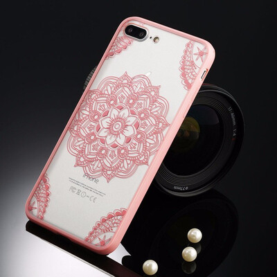 

Sexy Floral Phone Case For Apple iPhone 7 6 6s 5 5s SE Plus Lace Flower Hard PCTPU Cases Back Cover For iPhone X 8 Plus