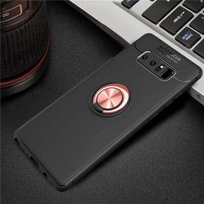 

Samsung Galaxy Note8 Luxury Metal Ring Magnetic Bracket Shockproof Cooling TPU Phone Case