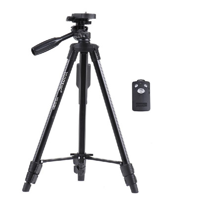 

YUNTENG 5208 Portable Aluminum Alloy Lightweight Tripod Wireless Remote Control Shutter with Universal Smartphone Mount Load Capac