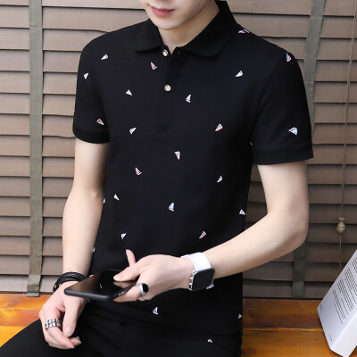 

Damaizhang Brand Designer Men Polo Shirt Summer Printed Cotton Polos Slim Fit Man t-shirt Mens Clothing