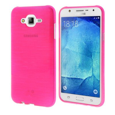 

MOONCASE Durable Colors Soft Silicone Gel TPU Flexible Shell Protective Case Cover for Samsung Galaxy J5 Hot pink