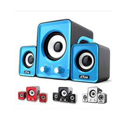 

High Quality Small Computer Speaker 21 Multimedia Mini Stereo Notebook Portable USB Subwoofer Blue