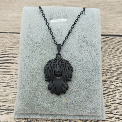 

New Long Haired Dachshund Necklace Trendy Style Long Haired Dachshund Pendant Necklace Women Fashion Pet Dog Jewellery