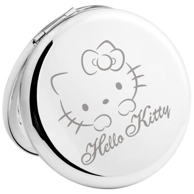 

Hello Kitty Beauty Kit Set Makeup Small Mirror Fashion Portable Stainless Steel Folding Mirror KT1611