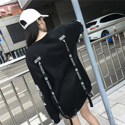 

Women Oversized Harajuku Letter Print Hoodies