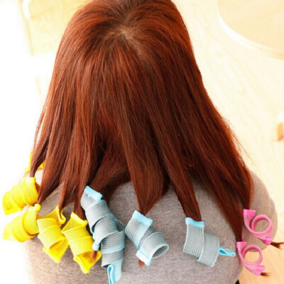 

18pcs DIY Magic Circle Hair Styling Roller Curler Tool For Spiral Curls Multi-color