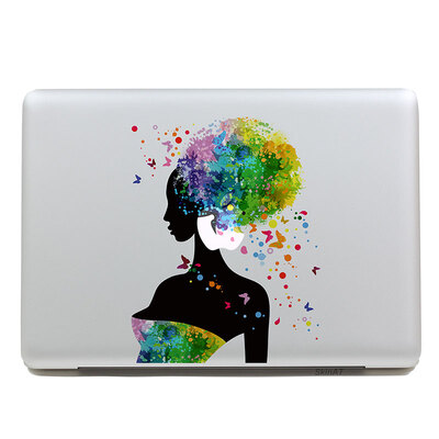 

GEEKIDMacbook decal sticker Partial decal macbook pro decal Girl macbook air decal apple sticker mac retina decals stickers