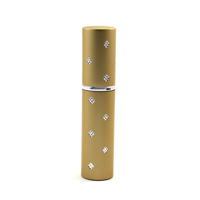 

Vanker Mini Travel Portable Refillable Perfume Atomizer Spray Empty Bottle 6ml Gold