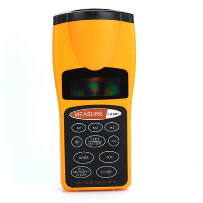 

Ultrasonic Tape Measure Distance Meter LCD Digital Solid Laser Beam Pointer Tool