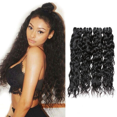 

Бразильская водная волна Virgin Hair 4PCS бразильская девичьи волосы влажные и волнистые волосы для волос Virgin 7A бразильские волосы