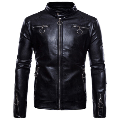 

M-5XL Brand Mens Motorcycle Leather Jacket Mens Leather Jacket High Quality Mens Leather Jacket Coats