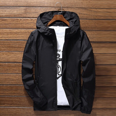 

Mens Ultra-Thin Breathable Solid Color Beach Sports Outdoor Quick-Drying Jacket