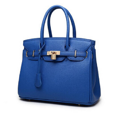 

Vogue Star Luxury Lock Rivet Ladies Leather Tote Bag 2018 New Designer Handbags High Quality Women Shoulder Messenger Bag LS312