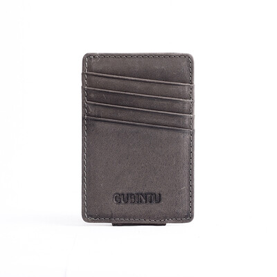 

Кошелек Money Clip Кредитная карточка владельца ID Бизнес Мужская натуральная кожа