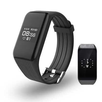 

Fitness Tracker Watch Wireless Smart Bracelet with Continuous Heart Rate Monitor Bluetooth Wristband Pedometer