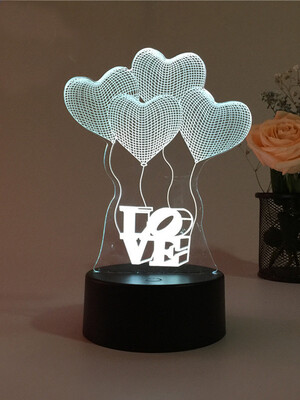 

AINA 7 color four heart night light