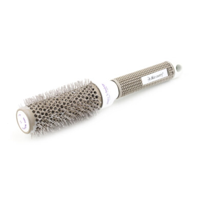 

1pc Round Comb Hair Dressing Curly Comb Round Hair Brush Salon Styling Gray