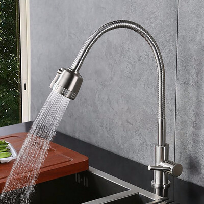 

304 stainless steel kitchen faucet single cold sink sink faucet
