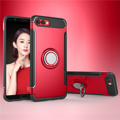

Huawei Honor 7X89 Armor Car Magnetic Suction Ring Bracket Silicon TPU Hard PC Phone Case