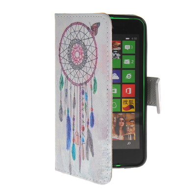 

MOONCASE Pattern Style Leather Side Flip Wallet Card Slot Pouch Stand Shell Back ЧЕХОЛ ДЛЯ Nokia Lumia 630