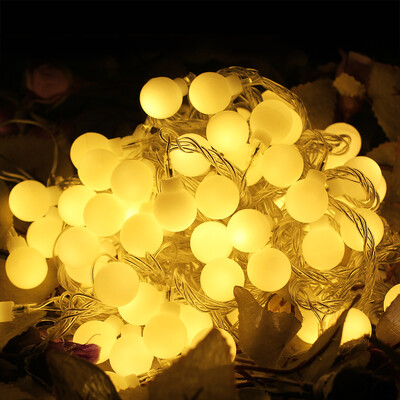 

JULELYS 30M 300 Bulbs Garland Window Ball LED String Lights Outdoor Christmas Lights Decoration For Wedding Holiday Room Light