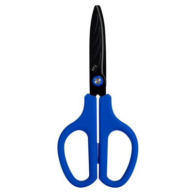 

Fizz upgraded Teflon scissors anti-stick stainless steel scissors boutique skin sense series office supplies light blue FZ212002