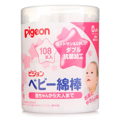 

【Japanese original imported】 Pigeon (pigeons) baby cotton swabs 108