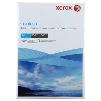 

Xerox (Xerox) Colotech + цветная лазерная бумага 200г А4 100 листов / пакет